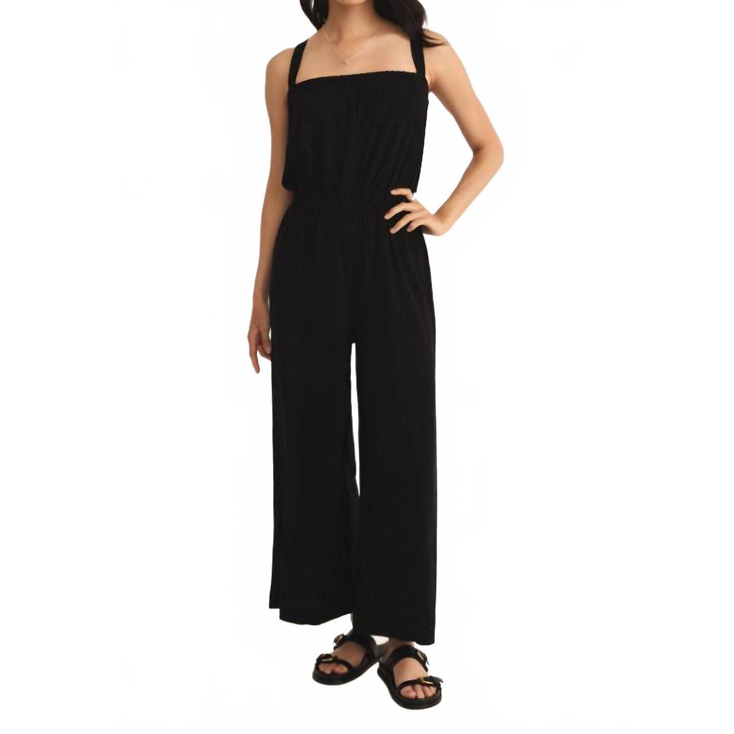 New Z Supply Women's Solara Jumpsuit In Black
